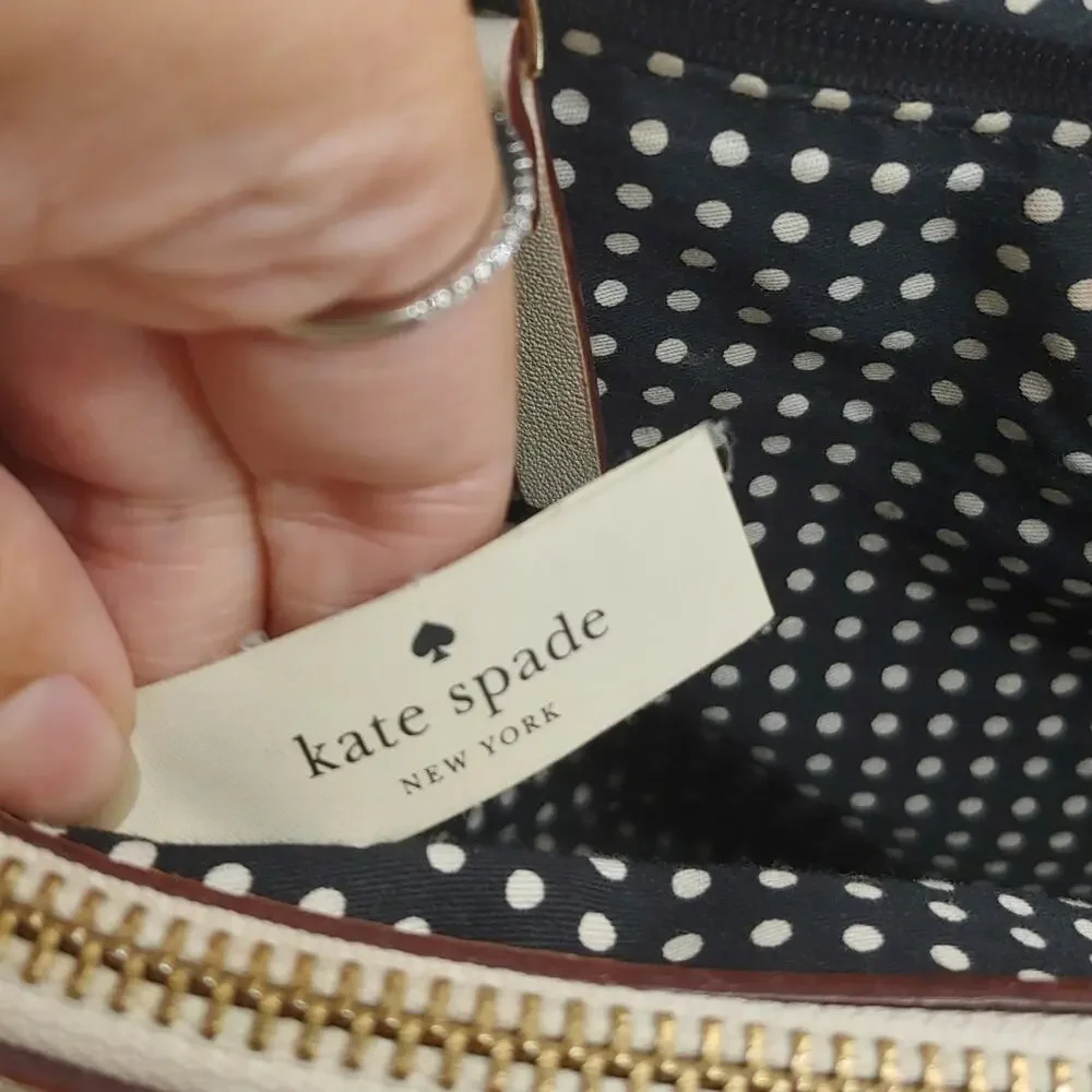 Kate Spade Ivory Leather Astor Court Elena